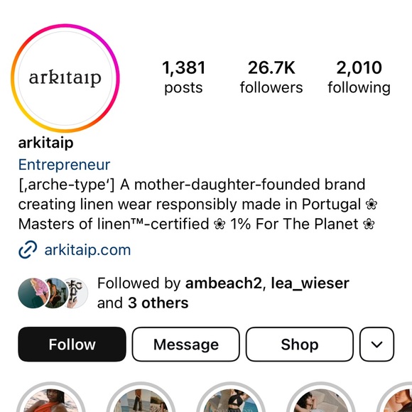 Arkitaip linen skirt - Picture 4 of 4